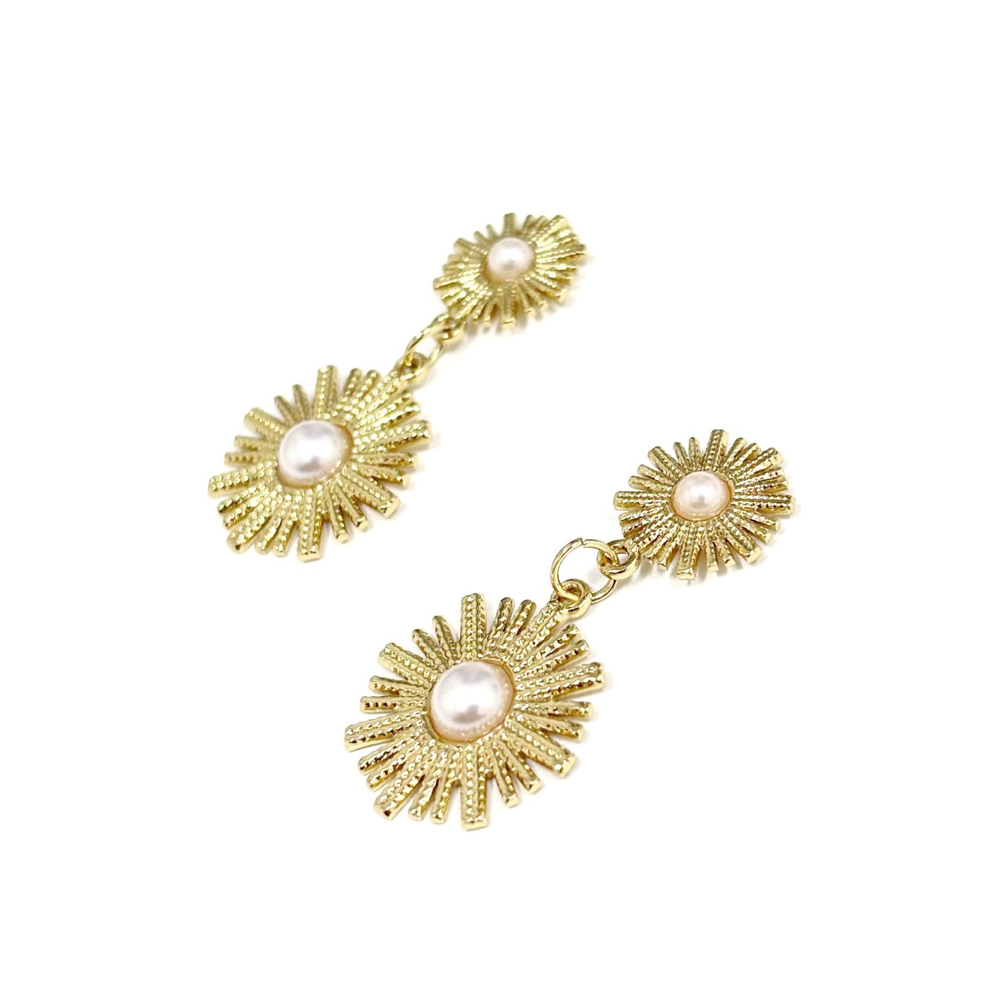 Boucles D'Oreilles Acier Inoxydable Soleil