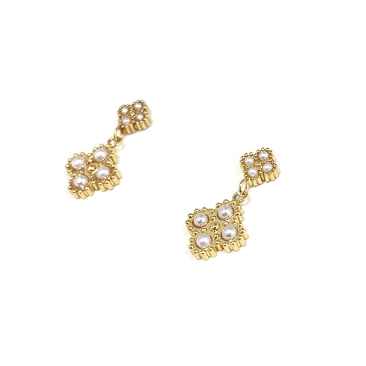 Boucles D'Oreilles Acier Inoxydable Trèfles