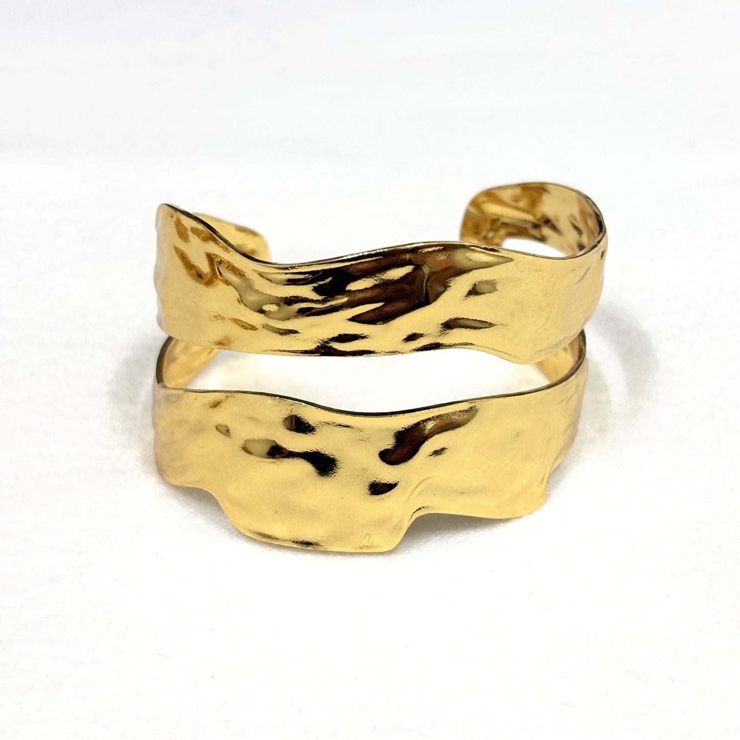 Bracelet Jonc Acier Inoxydable Doré