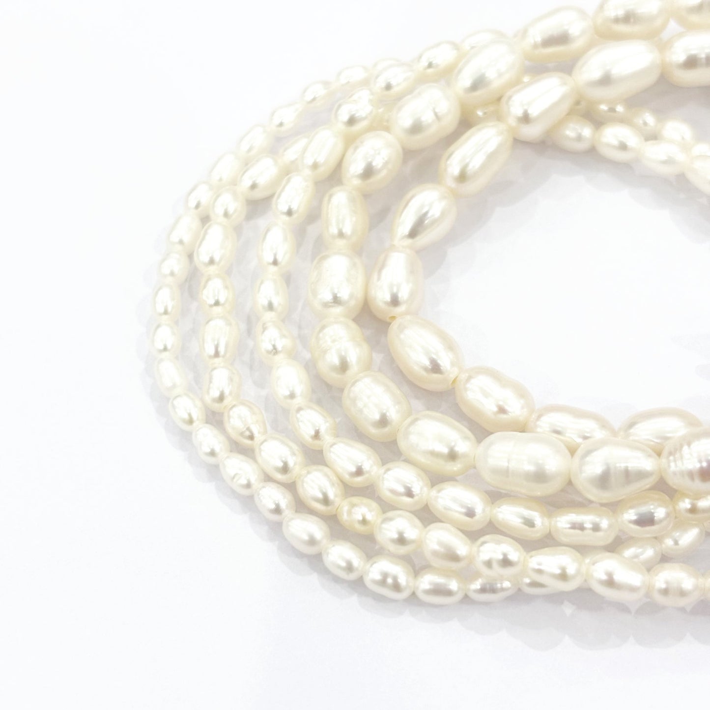 Bracelet Perle D'Eau Douce Ovale Elastique