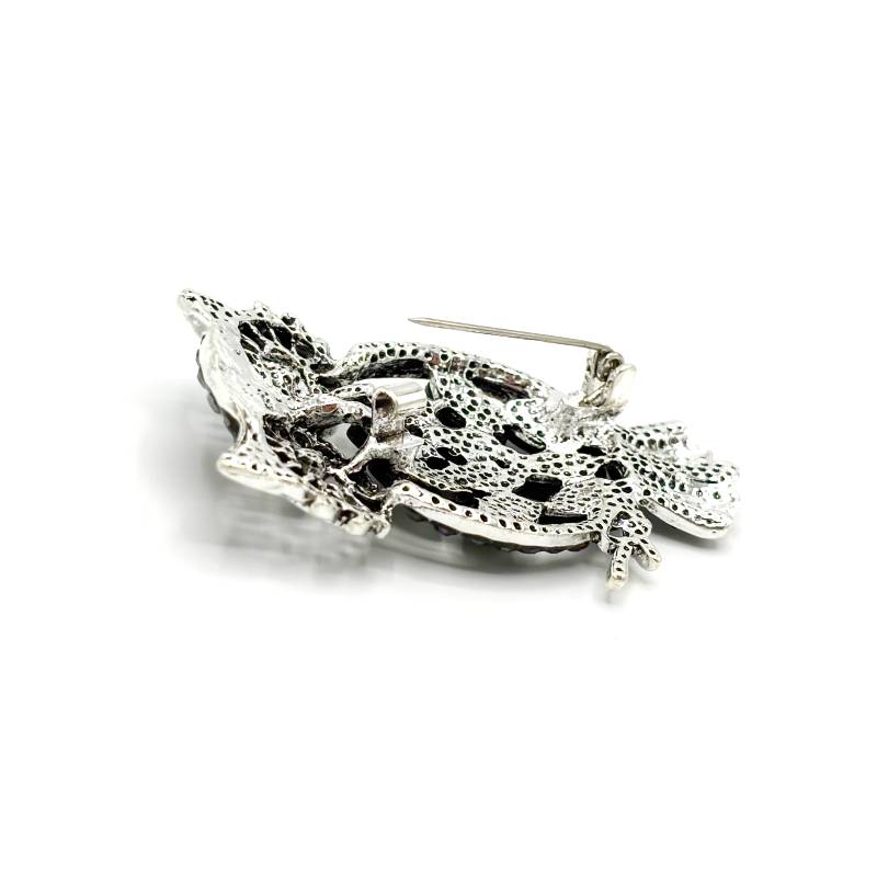 Broche Nacre Abalone Chouette