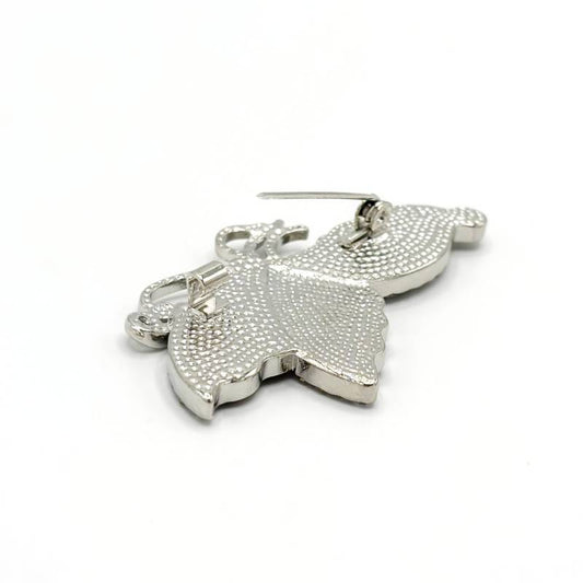 Broche Nacre Abalone Strass Papillon