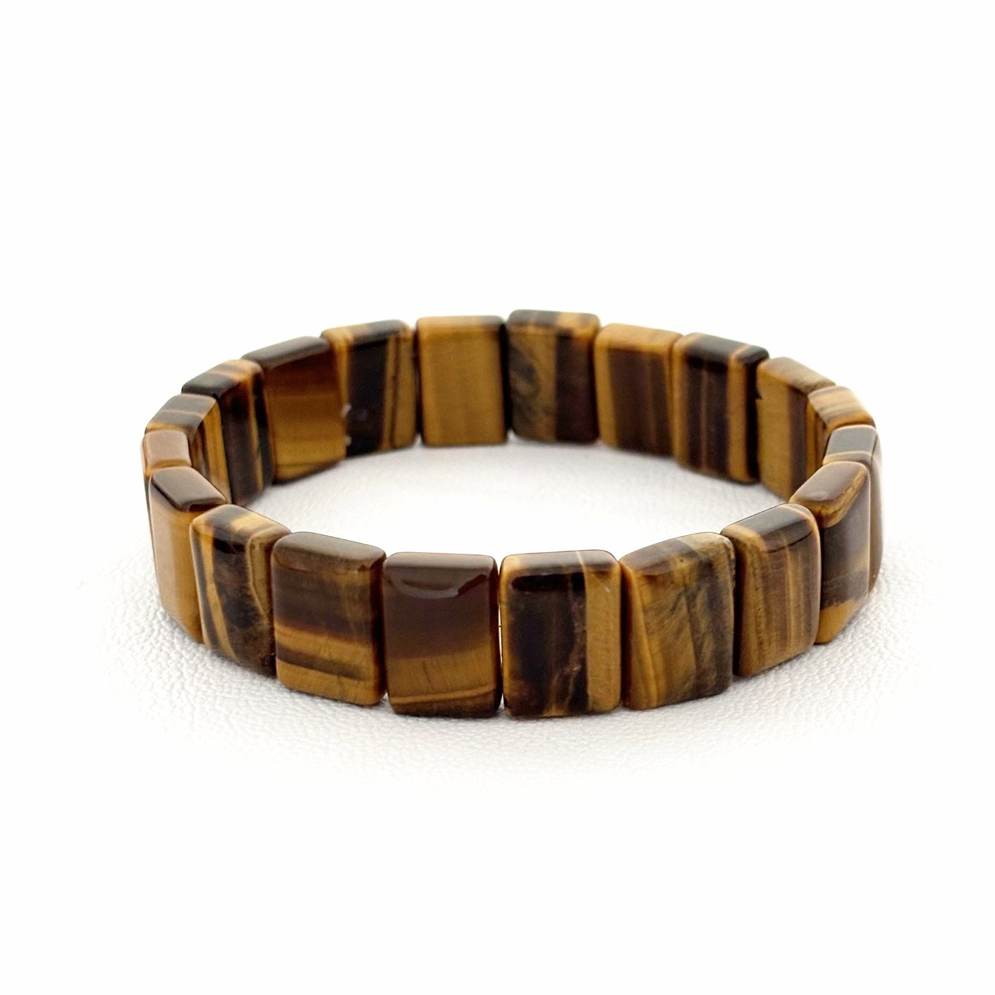 Bracelet Oeil De Tigre Pierre Naturelle Elastique