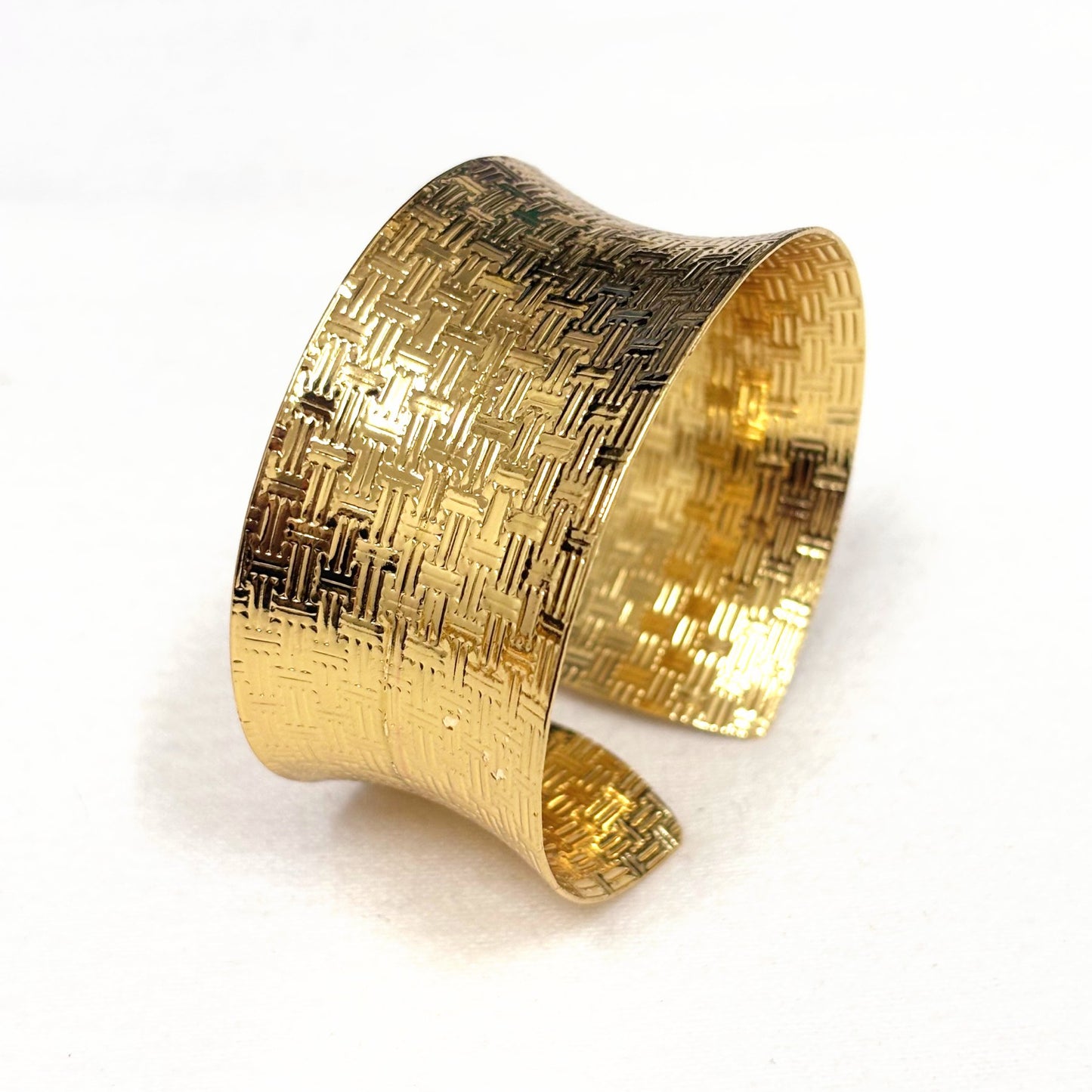 Bracelet Jonc Acier Inoxydable Doré