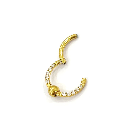 Piercing Nez Acier Inoxydable Doré