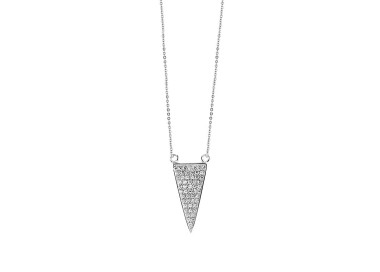 COLLIER ARGENT TRIANGLE
