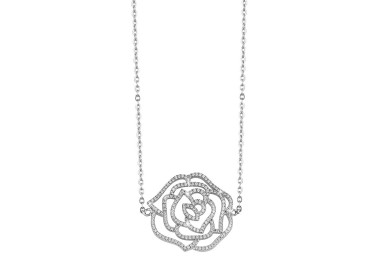SILVER NECKLACE FLOWER