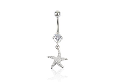 STAINLESS STEEL BELLY-BUTTON PIERCING STAR