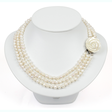 NECKLACE NACRE PEARLS