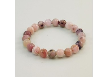 Bracelet pierre opale rose