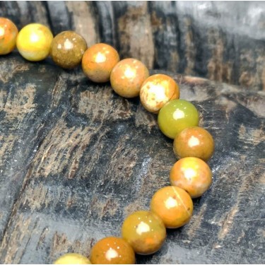 Bracelet pierre naturelle opal jaune