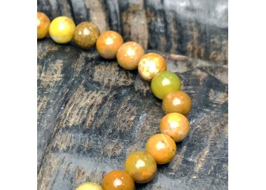 Bracelet pierre naturelle opal jaune