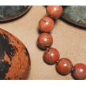 Bracelet pierre naturelle jaspe rouge