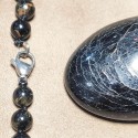 Collier pierre naturelle tourmaline noir