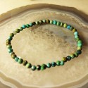 Bracelet pierre turquoise facettée