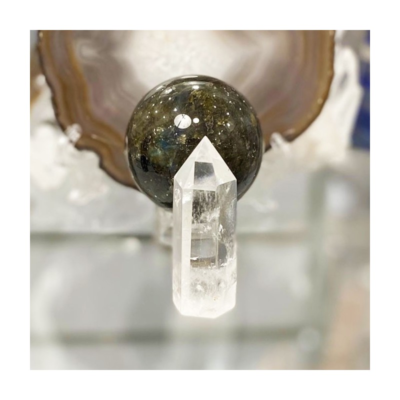 Pique objet décoratif en cristal de roche