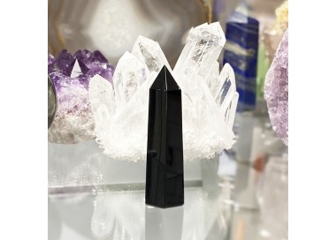 Pique objet décoratif en obsidienne