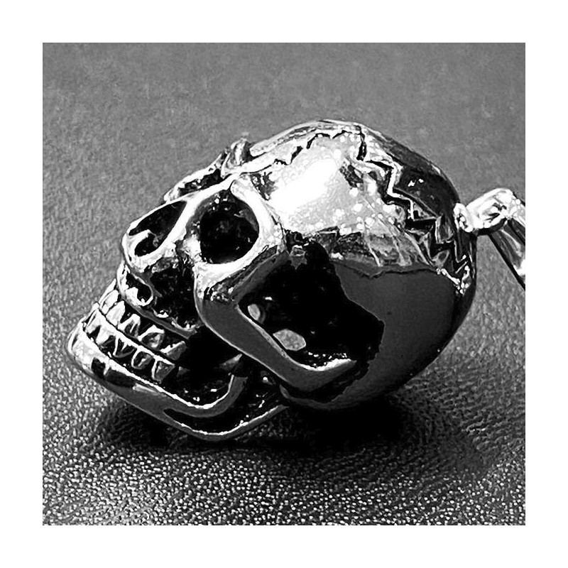 Pendentif acier inoxydable tête de mort