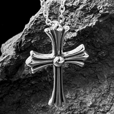 Pendentif acier inoxydable croix