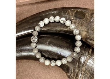 Bracelet pierre naturelle et acier