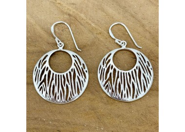 Boucles d'oreilles zèbre