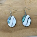 Boucles d'oreilles en abalone et nacre