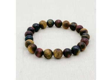 Bracelet aux 3 yeux en pierres naturelles