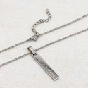 Collier Jesus t'aime acier inoxydable