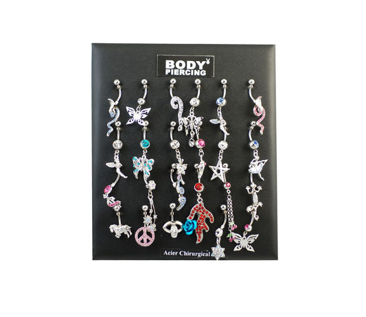 Presentoire Piercing Nombril 24Pcs