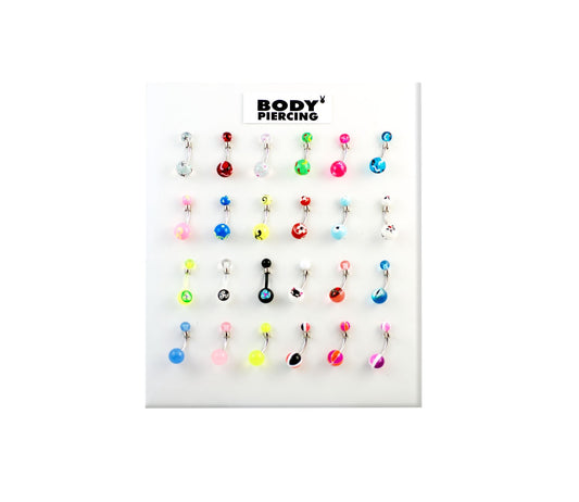 Presentoire Piercing Nombril 24Pcs