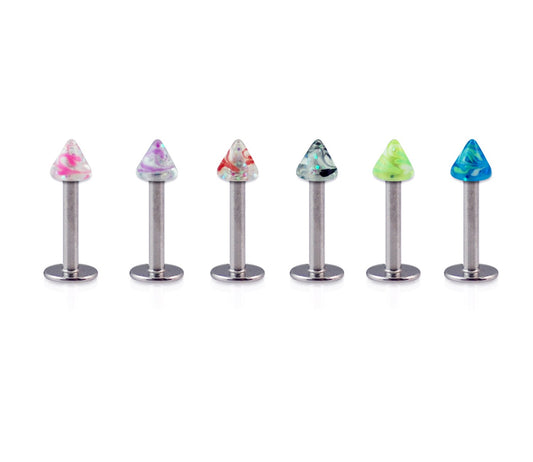 Piercing Labret Acier Chirurgical 316L Vendu Par 6