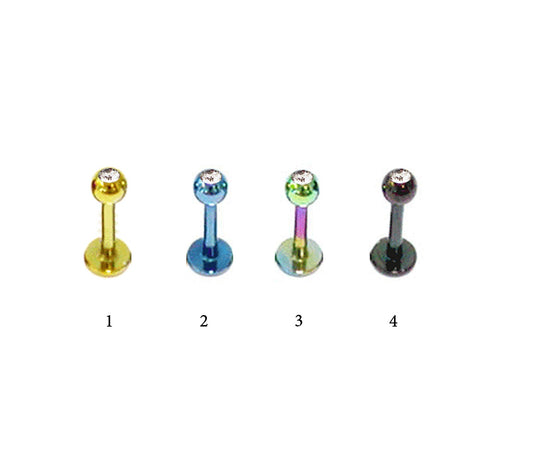 Piercing Labret Acier Chirurgical 316L -Boule St