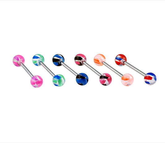 Piercing Langue Acier Chirurgical316L, Vendu Par 6