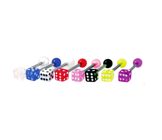 Piercing Langue Acier Chirurgical316L, Vendu Par 8