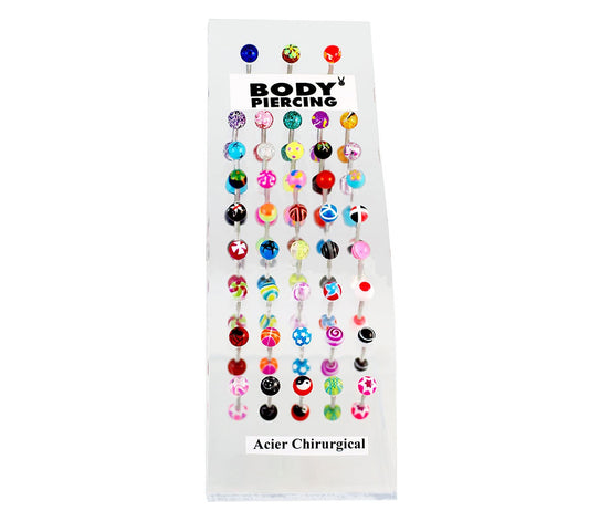 Presentoire Piercing Langue 43Pcs