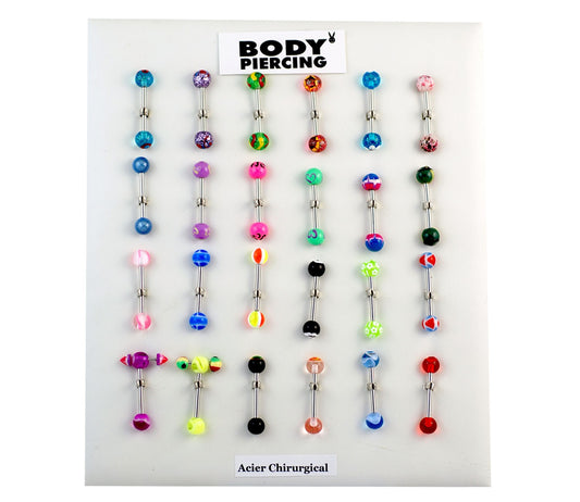 Presentoire Piercing Langue 24Pcs