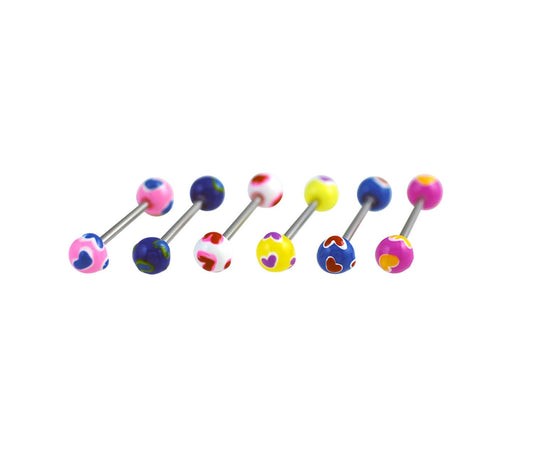 Piercing Langue Acier Chirurgical316L, Vendu Par 6
