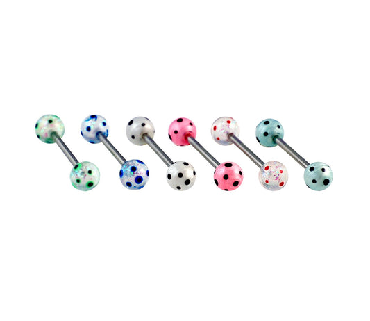 Piercing Langue Acier Chirurgical316L, Vendu Par 6