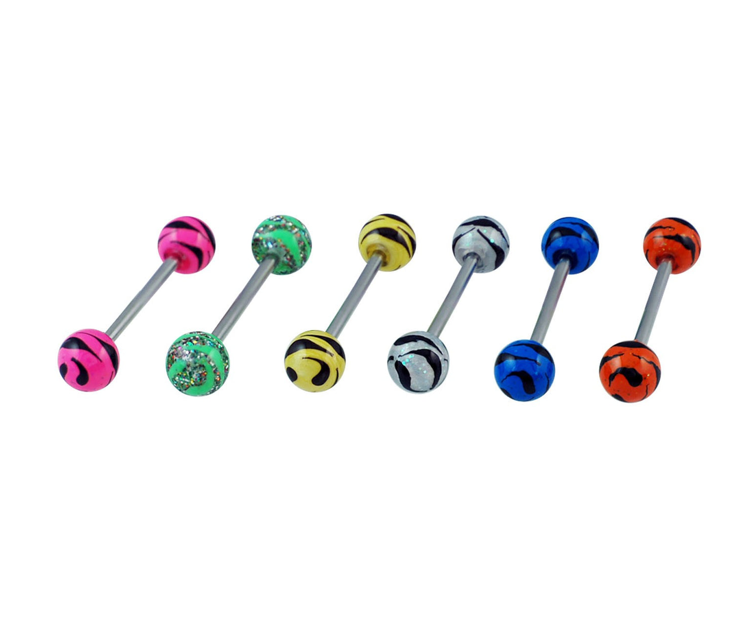 Piercing Langue Acier Chirurgical316L, Vendu Par 6