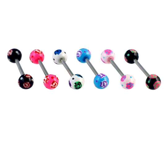 Piercing Langue Acier Chirurgical316L, Vendu Par 6