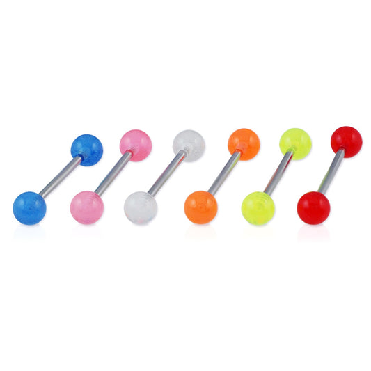 Piercing Langue Acier Chirurgical316L, Vendu Par 6