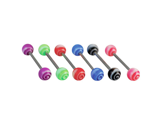 Piercing Langue Acier Chirurgical316L, Vendu Par 6