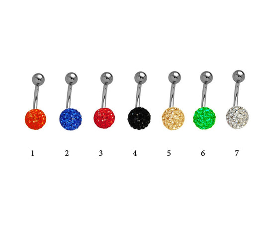 Piercing Nombril Acier Chirurgical 316L - Multi