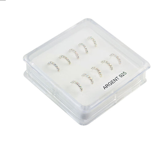 Piercing De Nez Argent 0,05G/1Pcs / 5Prs