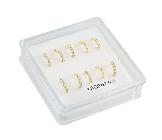 Piercing De Nez Argent 0,05G/1Pcs / 5Prs
