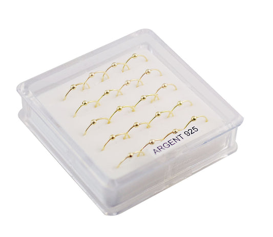 Piercing De Nez Argent 0,05G/1Pcs / 10Prs