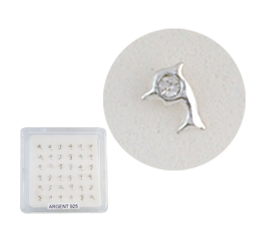 Piercing De Nez Argent 0,05G/1Pcs / 36Pcs