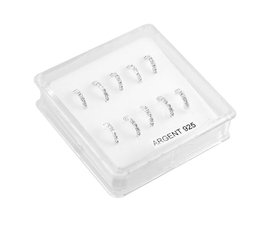 Piercing De Nez Argent 0,05G/1Pcs / 5Prs