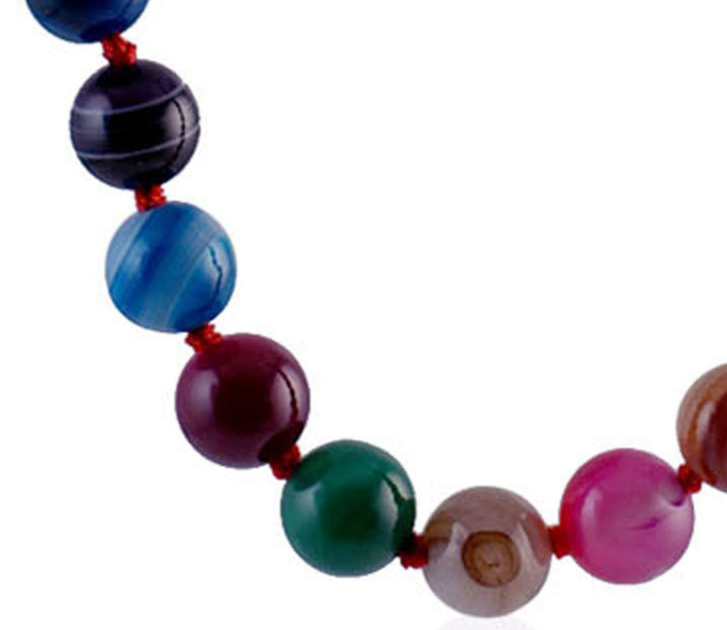 Collier Pierre Naturelle Agate Teintée