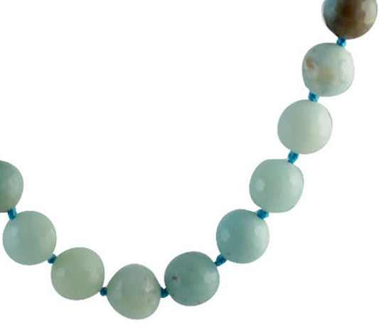 Collier Pierre Naturelle Amazonite Facette